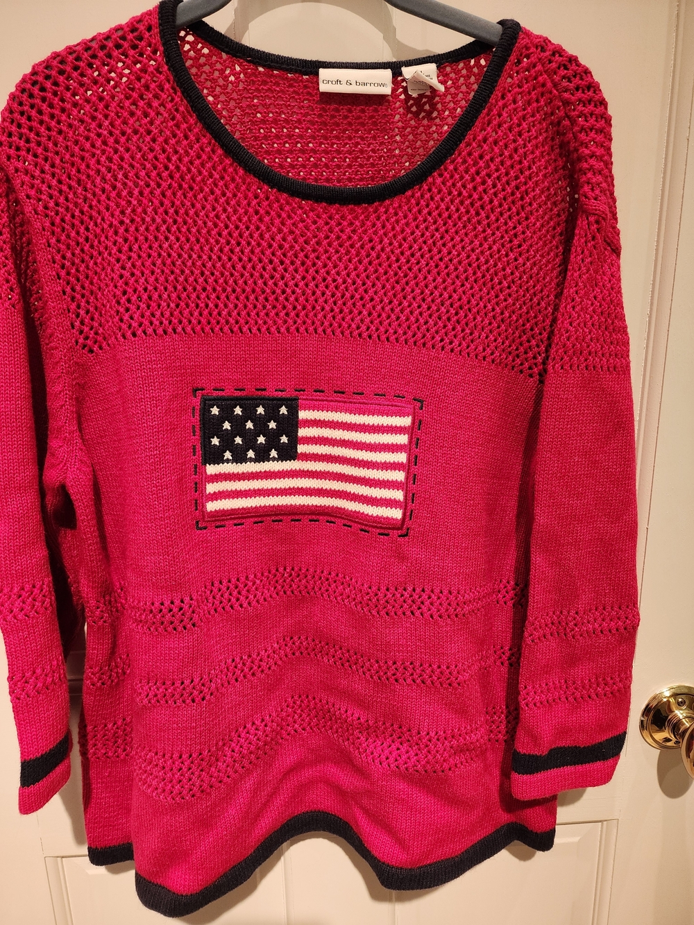 Vintage American Flag Sweater